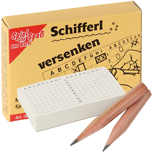 Schifferl Versenken , , 6,50cm x 1,30cm x 5,00cm (Länge x Höhe x Breite), Bild 1