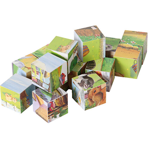 Immagine cubo animali domestici, 15-pz, Immagine 1