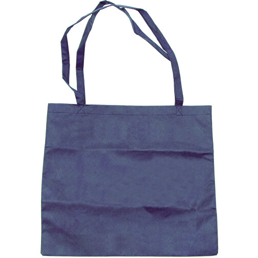 Non Woven Tasche Mit Langen Henkeln , dunkelblau, Polypropylen, 41,00cm x 37,00cm (Höhe x Breite), Bild 1