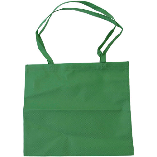 Non Woven Tasche Mit Langen Henkeln , dunkel grün, Polypropylen, 41,00cm x 37,00cm (Höhe x Breite), Bild 1