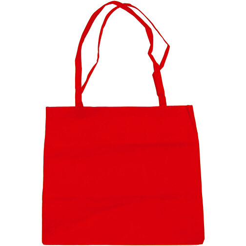 Non Woven Tasche Mit Langen Henkeln , rot, Polypropylen, 41,00cm x 37,00cm (Höhe x Breite), Bild 1