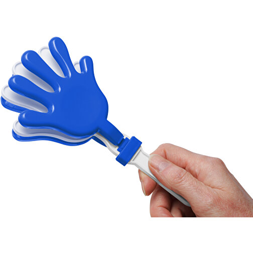 Klatsch-Hände , weiss, blau, PP, 18,50cm x 1,80cm x 8,50cm (Länge x Höhe x Breite), Bild 3