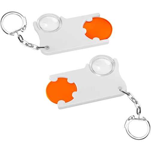 Porte-clés jeton1 € avec loupe, Image 1