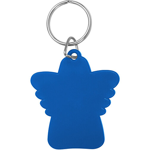 Schlüsselanhänger 'Schutzengel' , blau, ABS+MET, 5,10cm x 0,30cm x 4,70cm (Länge x Höhe x Breite), Bild 1