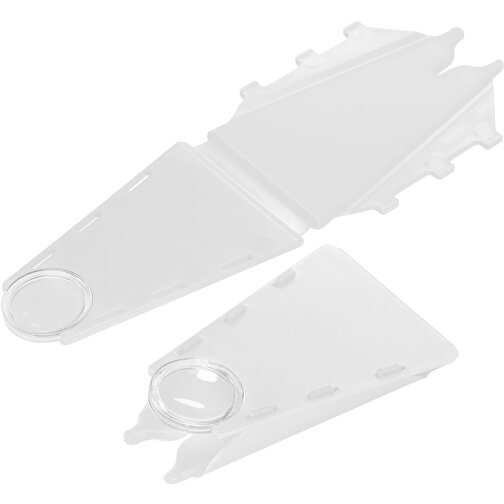 Zeckenentferner Mit Lupe , weiß, PP+PS, 13,20cm x 0,10cm x 4,80cm (Länge x Höhe x Breite), Bild 1