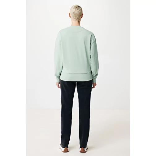 Sweat ras du cou relax Iqoniq Kruger en coton recyclé. Coton, Iceberg green, Image 5