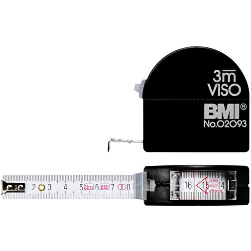 Sichtfenster Taschenbandmaß VISO 3 M , schwarz, Polyamid, 6,50cm x 2,50cm x 6,50cm (Länge x Höhe x Breite), Bild 1