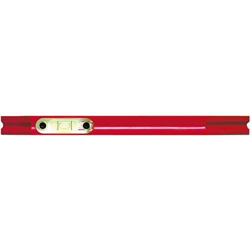 Wasserwaage Universal 25 Cm , rot, ABS-Kunststoff, 25,00cm x 1,50cm x 5,40cm (Länge x Höhe x Breite), Bild 2