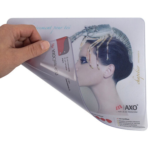 AXOPAD® Mousepad AXOClear 400, kwadrat 20 x 20 cm, grubosc 0,9 mm, Obraz 2