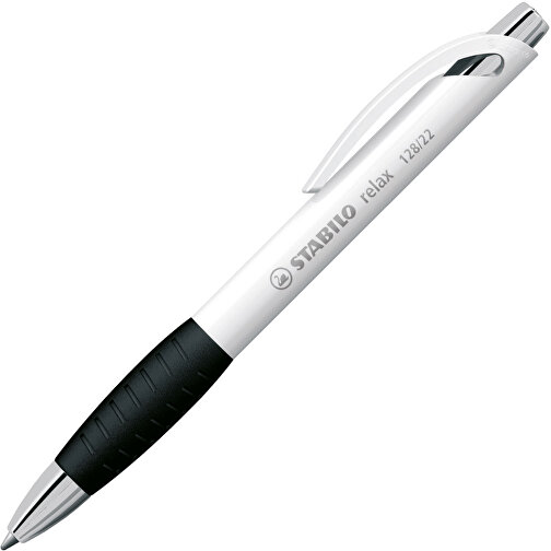 STABILO Relax Kugelschreiber , Stabilo, silber, Kunststoff, 14,60cm x 1,60cm x 1,30cm (Länge x Höhe x Breite), Bild 2