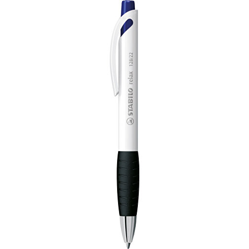 STABILO Relax Kugelschreiber , Stabilo, blau, Kunststoff, 14,60cm x 1,60cm x 1,30cm (Länge x Höhe x Breite), Bild 1