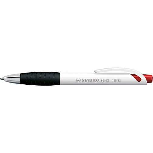 STABILO Relax Kugelschreiber , Stabilo, rot, Kunststoff, 14,60cm x 1,60cm x 1,30cm (Länge x Höhe x Breite), Bild 3