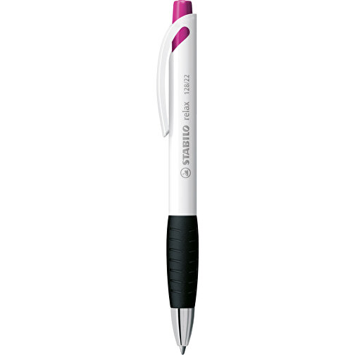 STABILO Relax Kugelschreiber , Stabilo, pink, Kunststoff, 14,60cm x 1,60cm x 1,30cm (Länge x Höhe x Breite), Bild 1