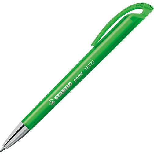 STABILO Prime Kugelschreiber , Stabilo, transparent grün, recycelter Kunststoff, 14,70cm x 1,60cm x 1,20cm (Länge x Höhe x Breite), Bild 2