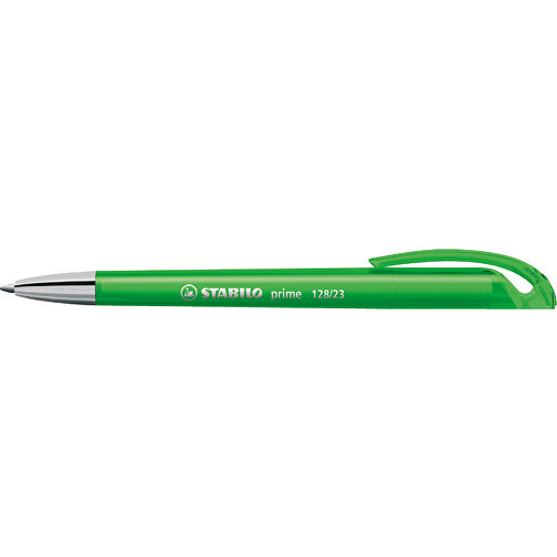 STABILO Prime Kugelschreiber , Stabilo, transparent grün, recycelter Kunststoff, 14,70cm x 1,60cm x 1,20cm (Länge x Höhe x Breite), Bild 3