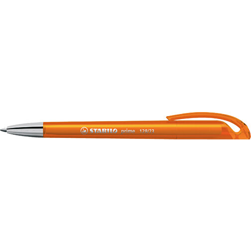 STABILO Prime Kugelschreiber , Stabilo, transparent orange, recycelter Kunststoff, 14,70cm x 1,60cm x 1,20cm (Länge x Höhe x Breite), Bild 3