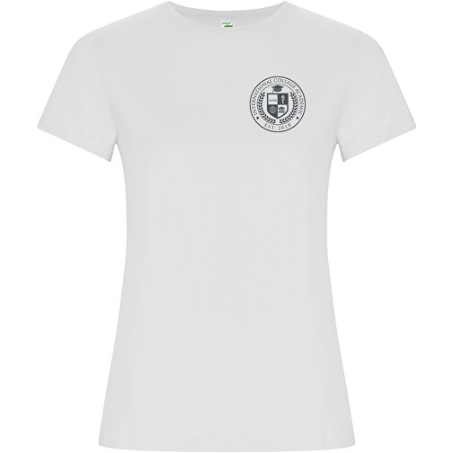Golden T-Shirt Für Damen , weiß, Single jersey Strick 100% Bio Baumwolle, 160 g/m2, S, , Bild 2