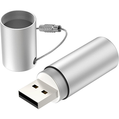 USB-Stick GAMBIT 8GB , Promo Effects MB , silber MB , 8 GB , Aluminium MB , 3 - 10 MB/s MB , 5,60cm (Länge), Bild 4