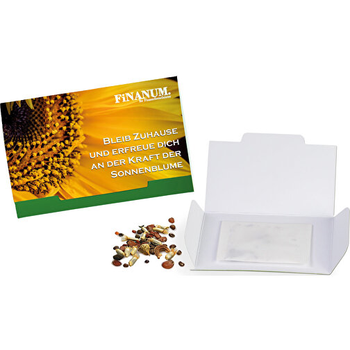 Flower-Card Mit Samen - Sommerblumenmischung , individuell, Saatgut, Papier, 5,50cm x 8,00cm (Länge x Breite), Bild 5