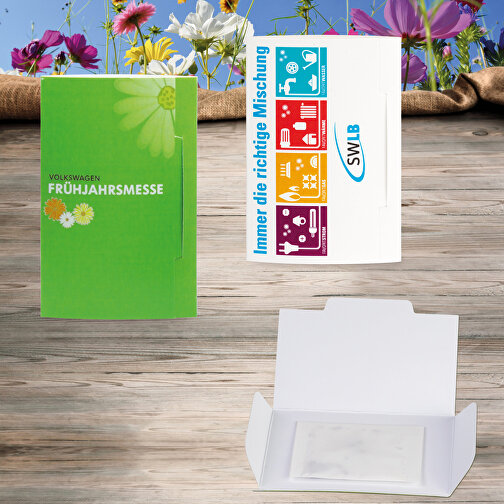 Flower-Card Mit Samen - Ringelblume , individuell, Saatgut, Papier, 5,50cm x 8,00cm (Länge x Breite), Bild 9
