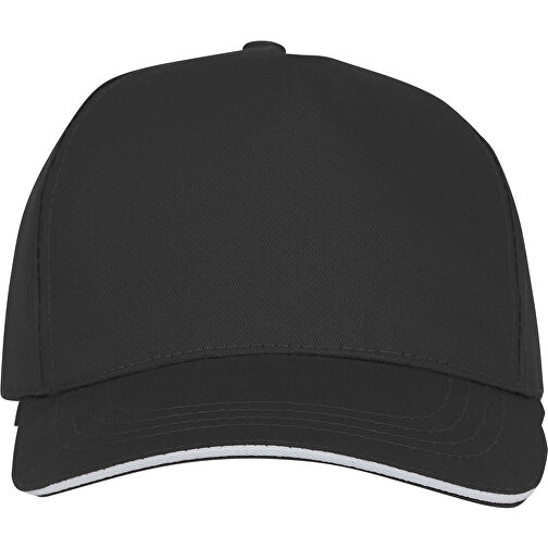 czarny, 5-panelowa czapka CETO, Obraz 1