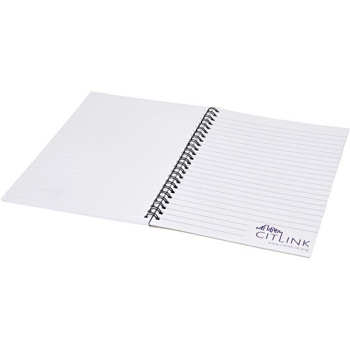 Desk-Mate® A4 Notizbuch Mit Spiralbindung , weiß / schwarz, Papier, 80 g/m2, Karton, 280 g/m2, 29,70cm x 0,50cm x 21,00cm (Länge x Höhe x Breite), Bild 2