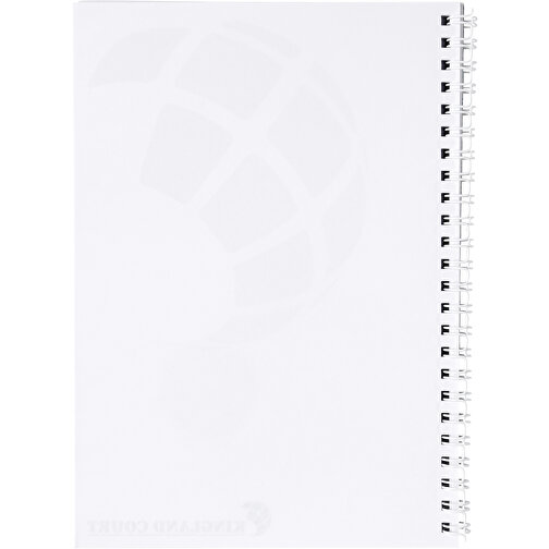Desk-Mate® A5 Notizbuch Mit Kunststoff Cover Und Spiralbindung , weiß, Papier, 80 g/m2, PP Kunststoff, Karton, 280 g/m2, 21,00cm x 0,50cm x 14,80cm (Länge x Höhe x Breite), Bild 5