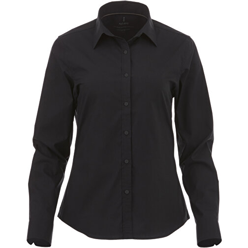 Hamell Langärmlige Bluse , schwarz, Poplin-Gewebe 97% Baumwolle, 3% Elastan, 118 g/m2, XL, , Bild 2