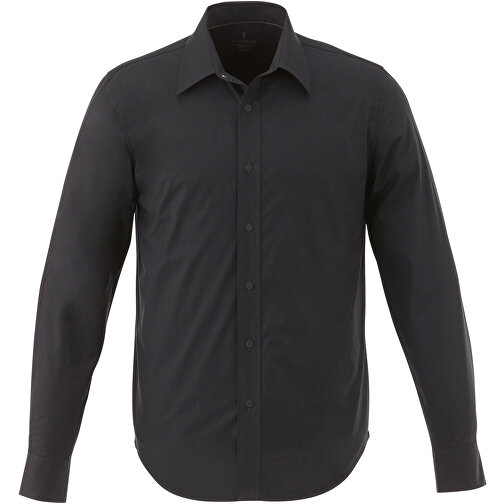 Hamell Langärmliges Hemd , schwarz, Poplin-Gewebe 97% Baumwolle, 3% Elastan, 118 g/m2, XXXL, , Bild 2