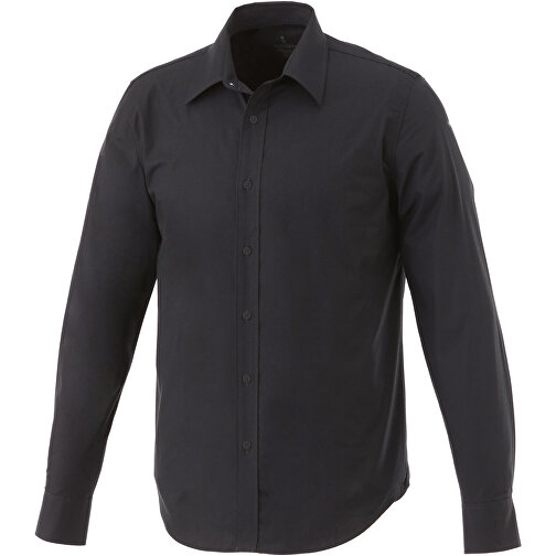 Hamell Langärmliges Hemd , schwarz, Poplin-Gewebe 97% Baumwolle, 3% Elastan, 118 g/m2, XL, , Bild 1