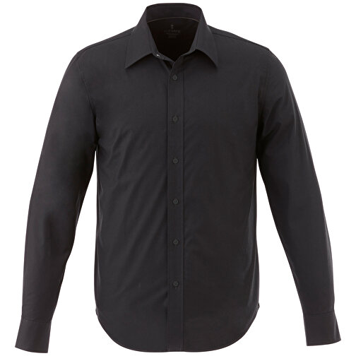 Hamell Langärmliges Hemd , schwarz, Poplin-Gewebe 97% Baumwolle, 3% Elastan, 118 g/m2, L, , Bild 12