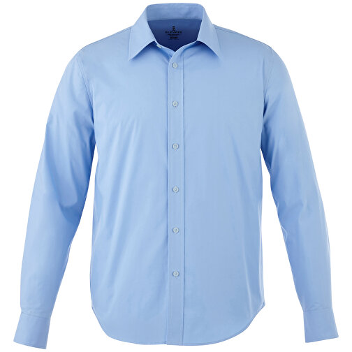 Hamell Langärmliges Hemd , hellblau, Poplin-Gewebe 97% Baumwolle, 3% Elastan, 118 g/m2, L, , Bild 14