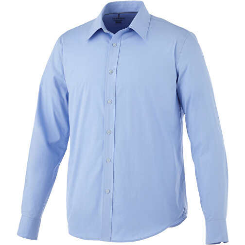 Hamell Langärmliges Hemd , hellblau, Poplin-Gewebe 97% Baumwolle, 3% Elastan, 118 g/m2, M, , Bild 1
