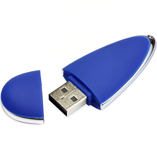 USB-Stick Drop 16GB , Promo Effects MB , blau MB , 16 GB , Kunststoff MB , 3 - 10 MB/s MB , 6,00cm x 1,20cm x 2,50cm (Länge x Höhe x Breite), Bild 1