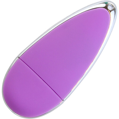 USB-Stick Drop 16GB , Promo Effects MB , violett MB , 16 GB , Kunststoff MB , 3 - 10 MB/s MB , 6,00cm x 1,20cm x 2,50cm (Länge x Höhe x Breite), Bild 2