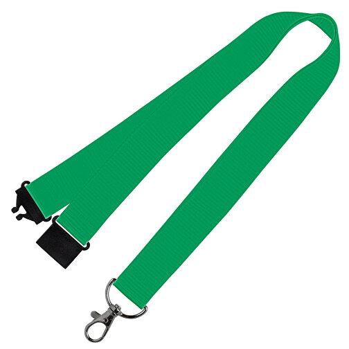 Schlüsselband Standard , Promo Effects, grün, Polyester, 92,00cm x 2,50cm (Länge x Breite), Bild 1