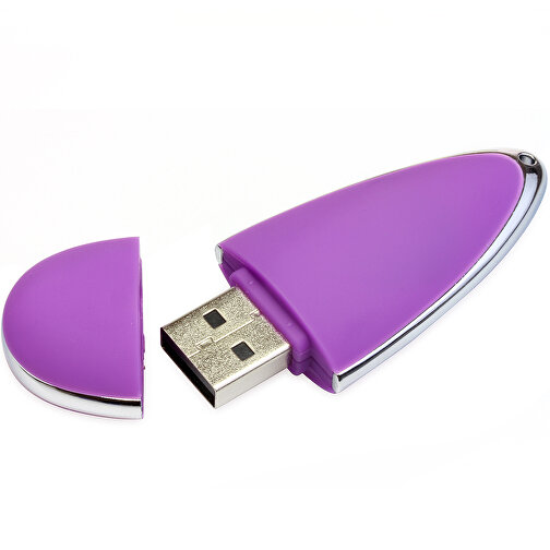 USB-Stick Drop 4GB , Promo Effects MB , violett MB , 4 GB , Kunststoff MB , 3 - 10 MB/s MB , 6,00cm x 1,20cm x 2,50cm (Länge x Höhe x Breite), Bild 1