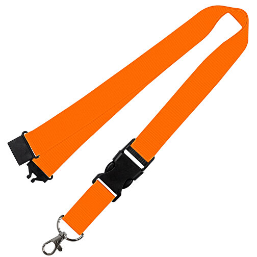 Schlüsselband Standard , Promo Effects, orange, Polyester, 105,00cm x 2,50cm (Länge x Breite), Bild 1