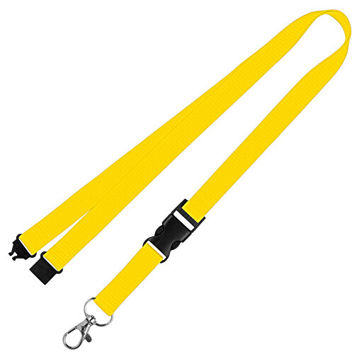 Schlüsselband Standard , Promo Effects, gelb, Polyester, 105,00cm x 1,50cm (Länge x Breite), Bild 1