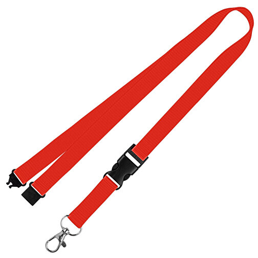 Schlüsselband Standard , Promo Effects, rot, Polyester, 105,00cm x 1,50cm (Länge x Breite), Bild 1