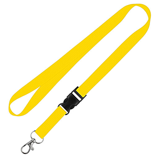 Schlüsselband Standard , Promo Effects, gelb, Polyester, 105,00cm x 1,50cm (Länge x Breite), Bild 1