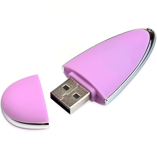 USB-Stick Drop 8GB , Promo Effects MB , pink MB , 8 GB , Kunststoff MB , 3 - 10 MB/s MB , 6,00cm x 1,20cm x 2,50cm (Länge x Höhe x Breite), Bild 1