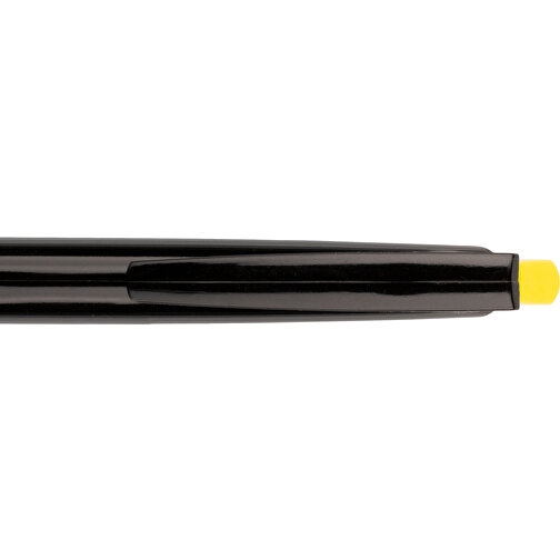 Kugelschreiber Roxi Schwarz , Promo Effects, schwarz / gelb, Kunststoff, 14,10cm (Länge), Bild 9