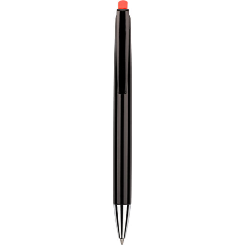 Kugelschreiber Roxi Schwarz , Promo Effects, schwarz / rot, Kunststoff, 14,10cm (Länge), Bild 4