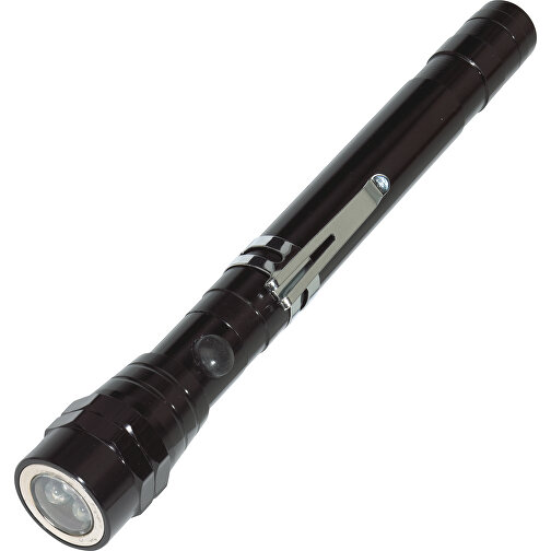 LED-Taschenlampe REFLECT , schwarz, Aluminium, 16,80cm (Höhe), Bild 1
