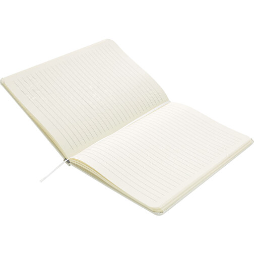 Basic Hardcover Notizbuch A5, Weiß , weiß, Papier, 1,30cm x 21,00cm (Länge x Höhe), Bild 4