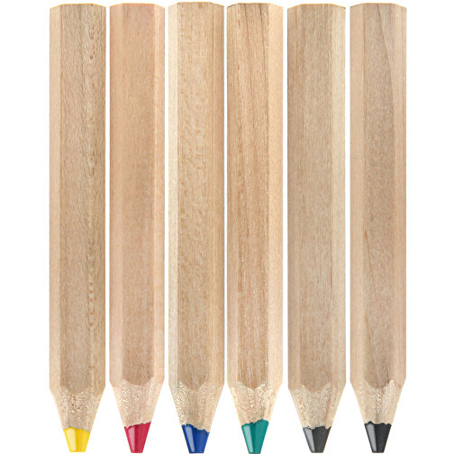 Crayons de couleur JUMBO, lot de 6, y compris l\'impression panoramique, 6 faces, Image 5