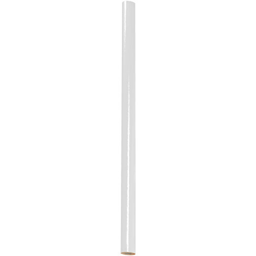 Zimmermannsbleistift, 24 Cm, Oval , weiß, Holz, 24,00cm x 0,70cm x 1,20cm (Länge x Höhe x Breite), Bild 1