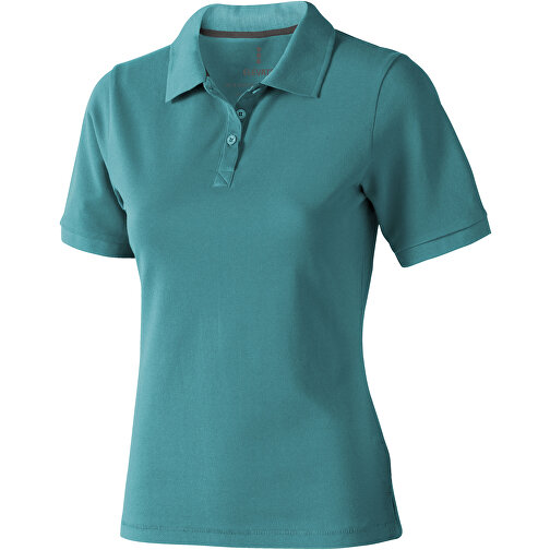 Calgary Poloshirt Für Damen , aquablau, Piqué Strick  Baumwolle, 200 g/m2, XL, , Bild 1