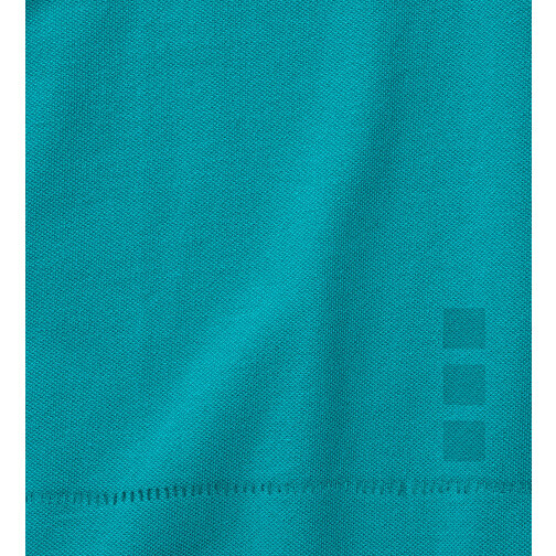 Calgary Poloshirt Für Herren , aquablau, Piqué Strick 100% BCI Baumwolle, 200 g/m2, M, , Bild 4